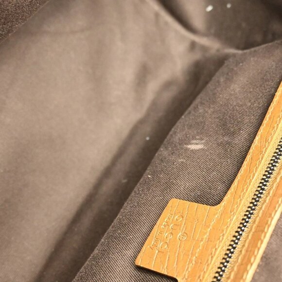 Gucci Beige Canvas GG Bamboo Tote Handbag 111713002058 NQ03561 BNN07 - Picture 9 of 11